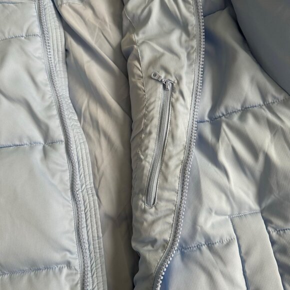 Girlfriend Collective Light Blue Puffer Jacket serenity Zip-Up XXXL Winter Coat - Picture 14 of 16
